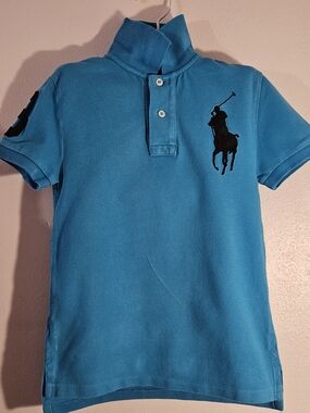 Ralph Lauren Blue Polo Shirt for Kids